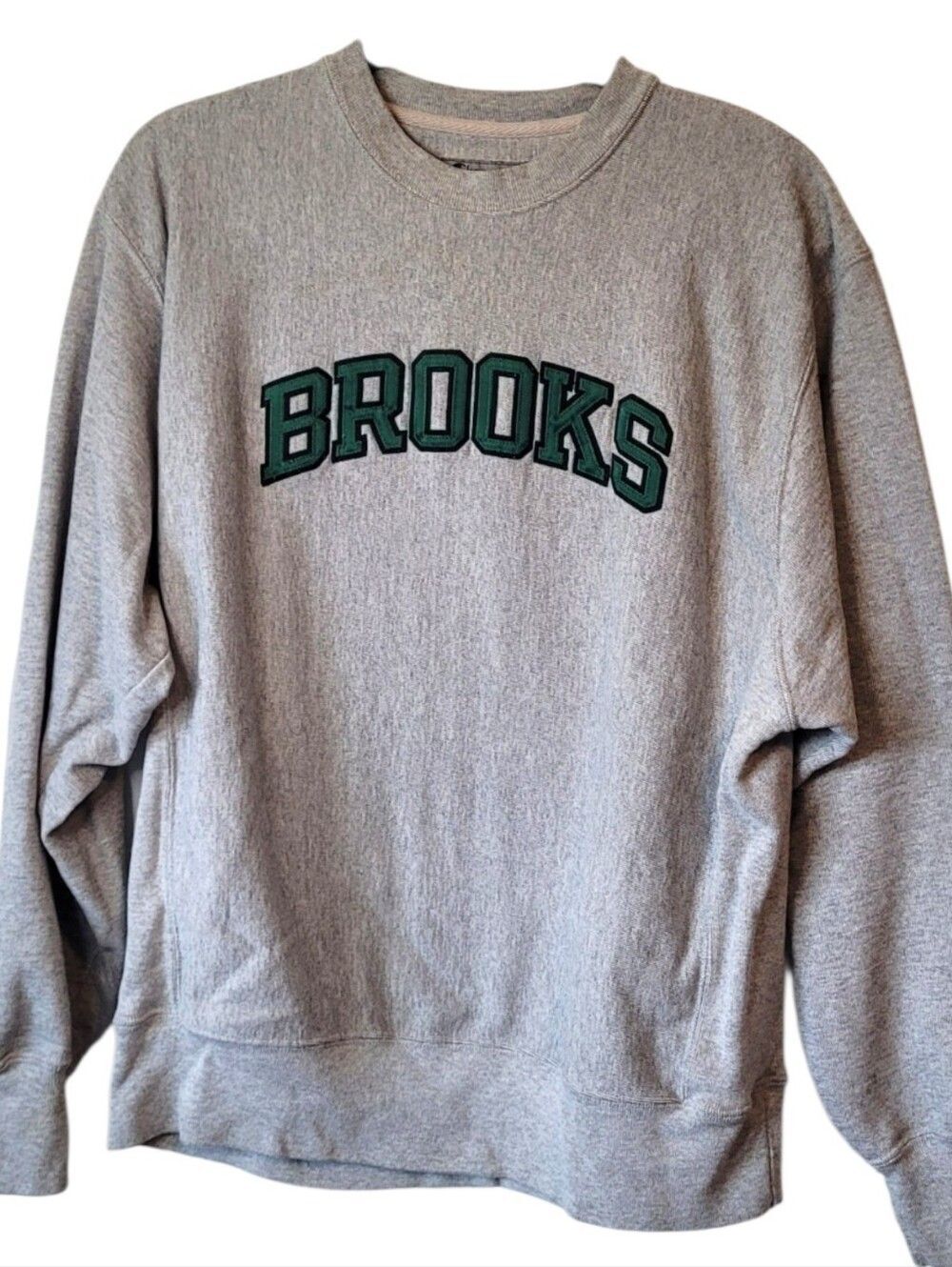 Champion Reverse Weave Brooks Gray Crewneck Size M